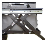 Load image into Gallery viewer, DesertX Drop Slider, a galvanized steel vehicle fridge slider with hydraulic telescopic rod for easy access to coolers.