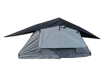 Load image into Gallery viewer, DesertX Nomad grey and black rooftop tent for 2-3 or 3-4 people, ideal for adventurous couples and off-road exploration.
